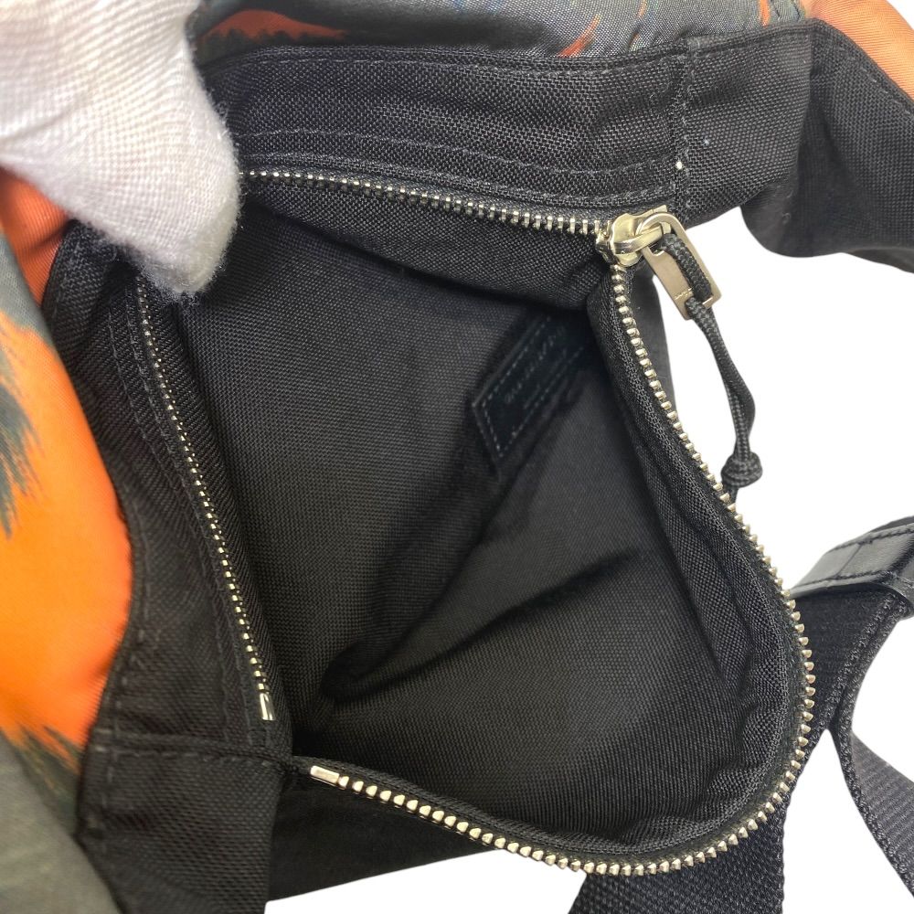 Saint Laurent Paris Palm Tree Pattern Nylon Pink Orange Belt Bag — view 7