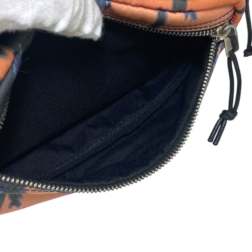 Saint Laurent Paris Palm Tree Pattern Nylon Pink Orange Belt Bag — view 5