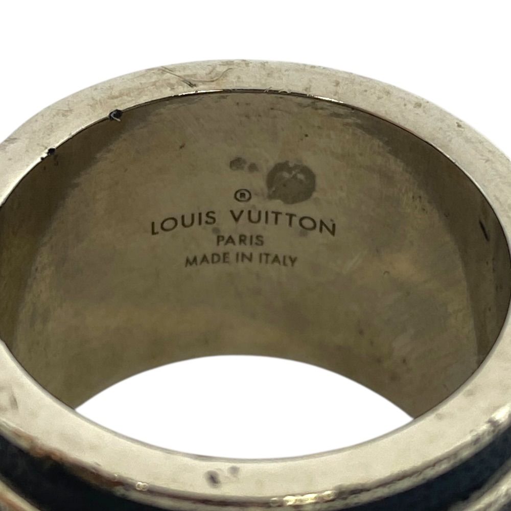 Louis Vuitton Bag Monogram Eclipse Ring Silver Metal — view 7