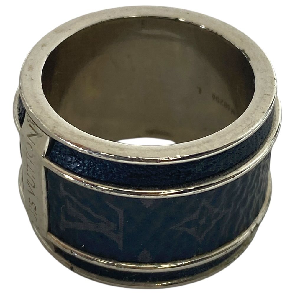 Louis Vuitton Bag Monogram Eclipse Ring Silver Metal — view 9