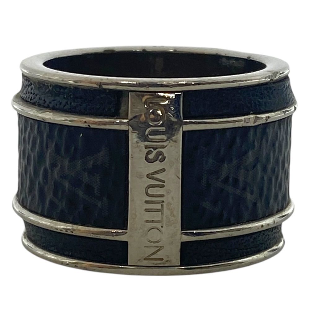 Louis Vuitton Bag Monogram Eclipse Ring Silver Metal — view 4