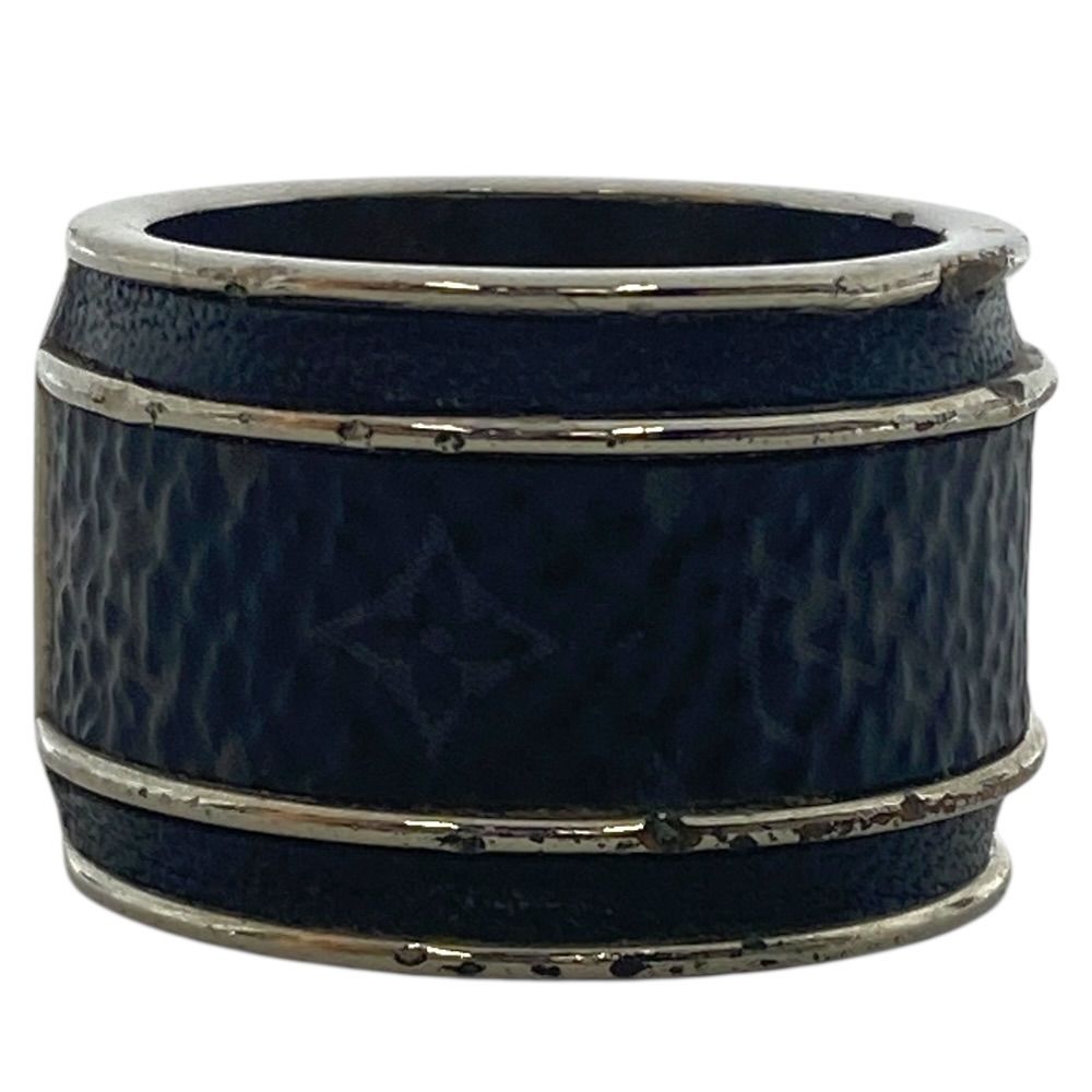 Louis Vuitton Bag Monogram Eclipse Ring Silver Metal — view 5