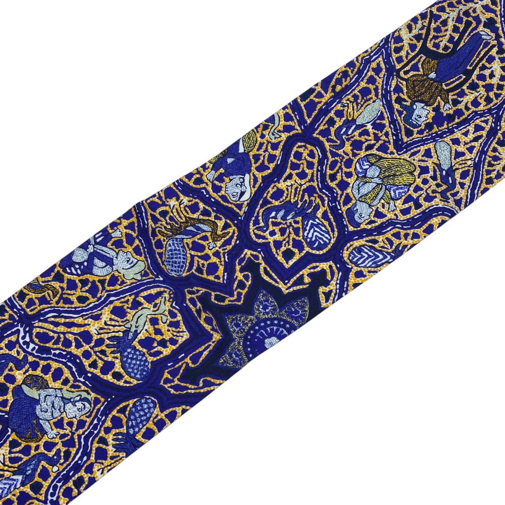 Hermes Maxi Twill Long Scarf Type Persian Equestrian Pattern Oriental — view 4