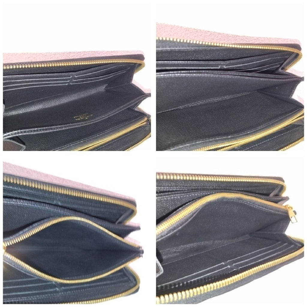 Louis Vuitton Zippy Wallet Monogram Empreinte Noir Black — view 9