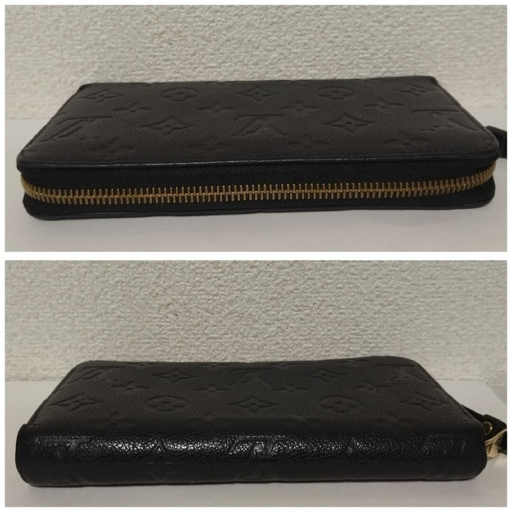 Louis Vuitton Zippy Wallet Monogram Empreinte Noir Black — view 3
