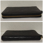 Louis Vuitton Zippy Wallet Monogram Empreinte Noir Black — view 3