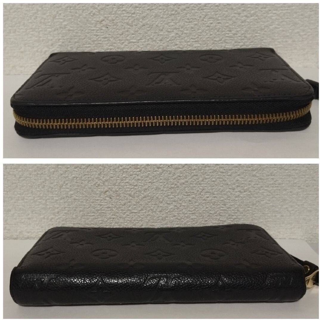 Louis Vuitton Zippy Wallet Monogram Empreinte Noir Black — view 3