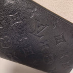 Louis Vuitton Zippy Wallet Monogram Empreinte Noir Black — view 6