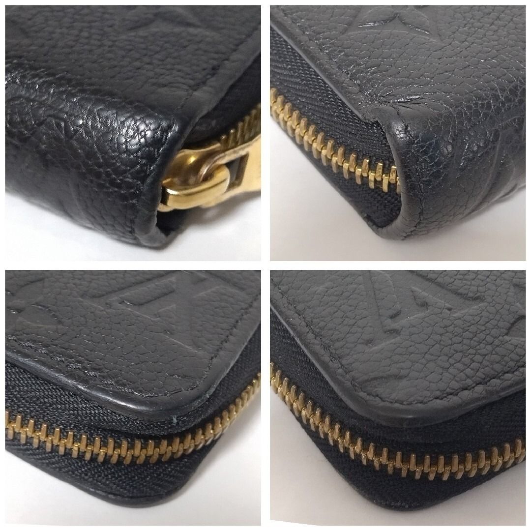 Louis Vuitton Zippy Wallet Monogram Empreinte Noir Black — view 4