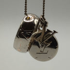 Louis Vuitton Monogram Ring Necklace Silver — view 2