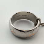 Louis Vuitton Monogram Ring Necklace Silver — view 8