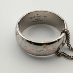 Louis Vuitton Monogram Ring Necklace Silver — view 9