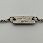 Louis Vuitton Monogram Ring Necklace Silver — view 6