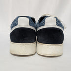 Louis Vuitton Monogram Denim Suede Blue Sneakers — view 4