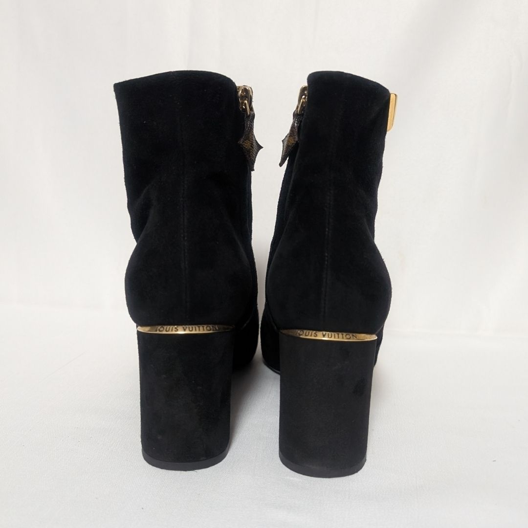 Louis Vuitton Skyline Ankle Boots Suede Black — view 5