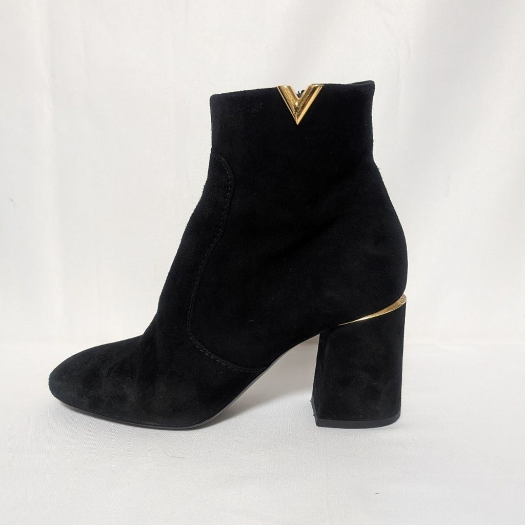 Louis Vuitton Skyline Ankle Boots Suede Black — view 2