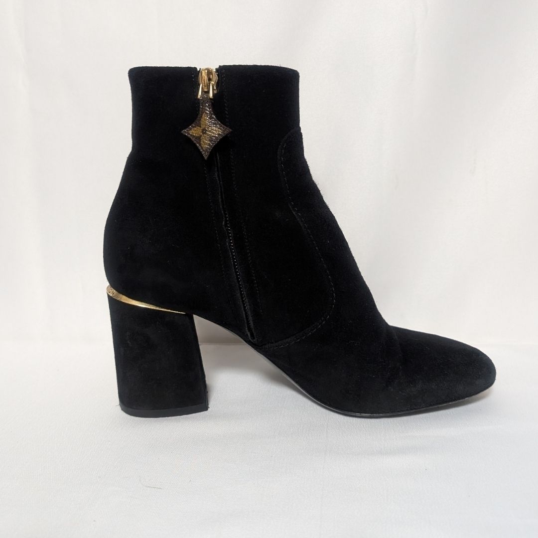 Louis Vuitton Skyline Ankle Boots Suede Black — view 3