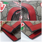 Gucci GG Supreme Apple Padlock Chain Shoulder Bag — view 5