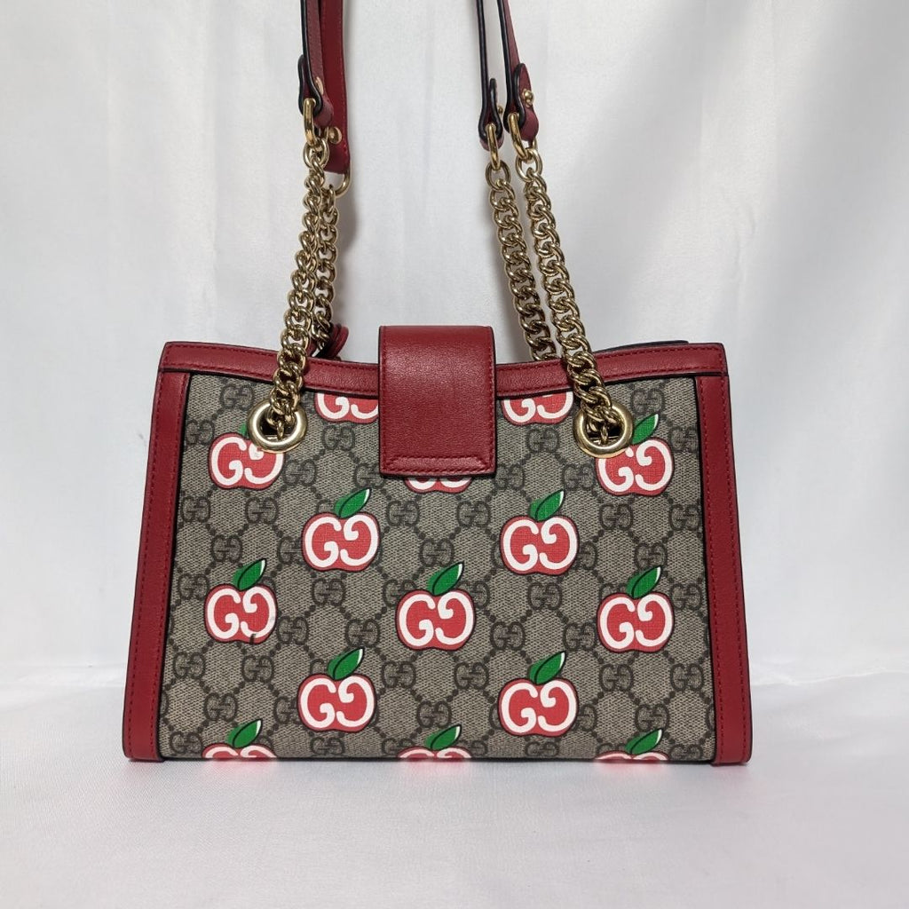 Gucci GG Supreme Apple Padlock Chain Shoulder Bag — view 2