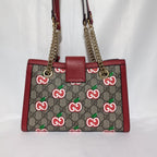 Gucci GG Supreme Apple Padlock Chain Shoulder Bag — view 2