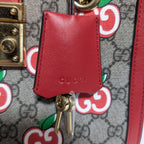 Gucci GG Supreme Apple Padlock Chain Shoulder Bag — view 8