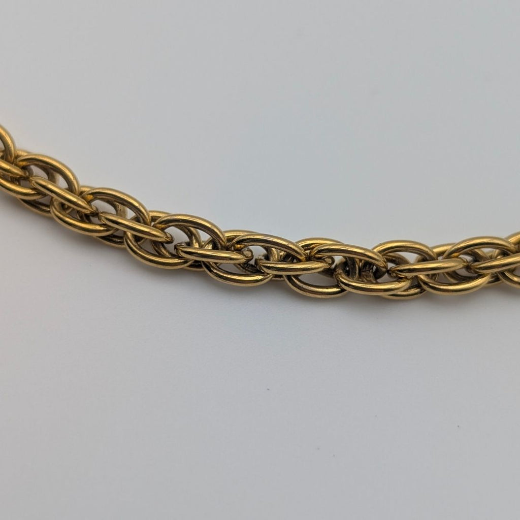 Chanel Gold CC Logo Chain Necklace Vintage — view 2