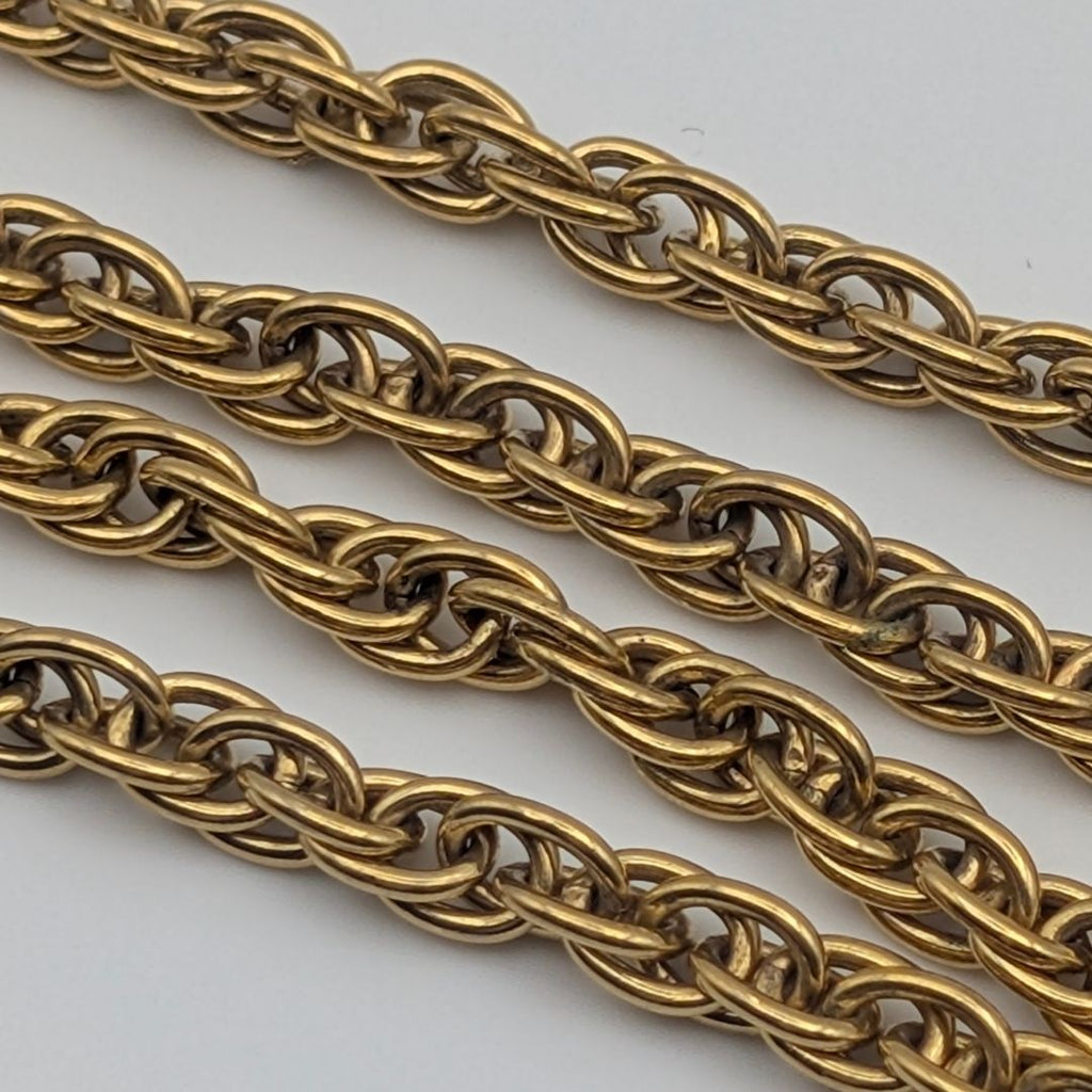 Chanel Gold CC Logo Chain Necklace Vintage — view 3