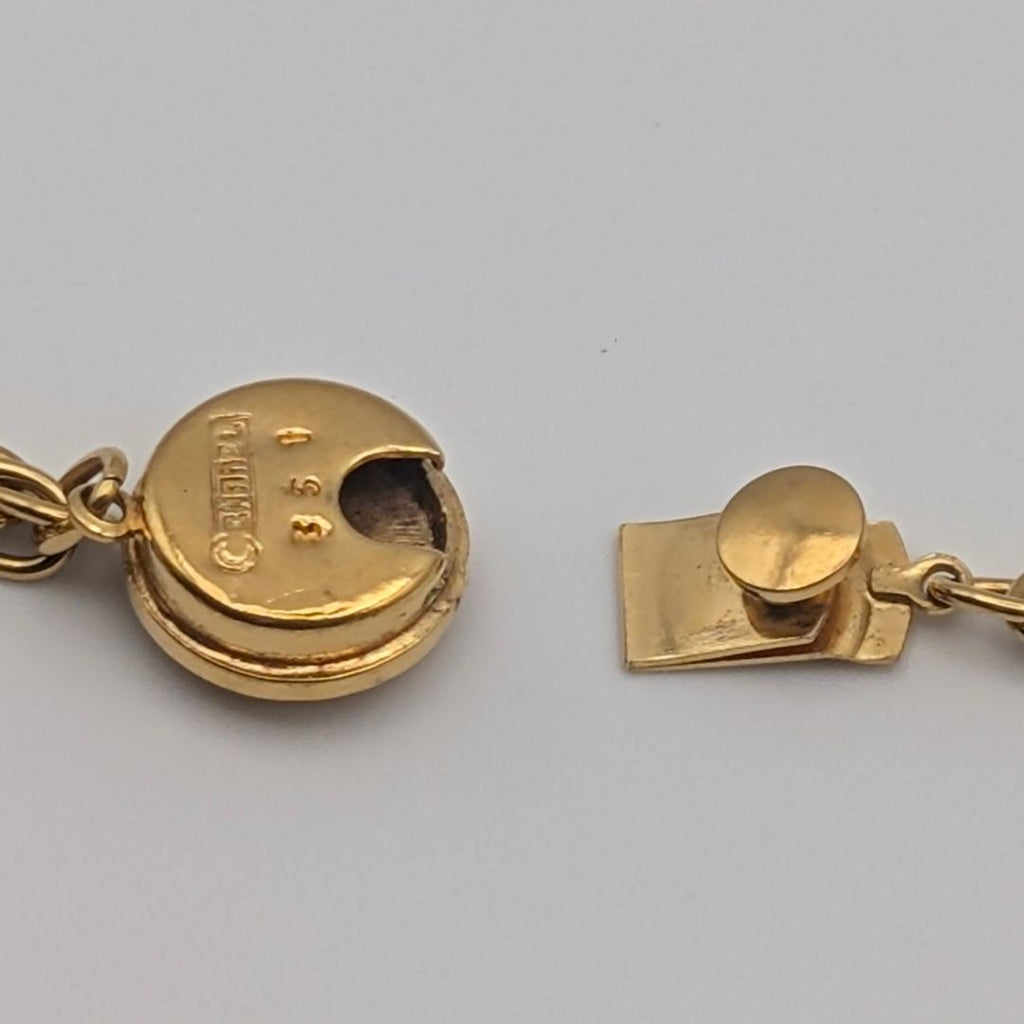 Chanel Gold CC Logo Chain Necklace Vintage — view 6
