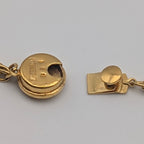 Chanel Gold CC Logo Chain Necklace Vintage — view 6