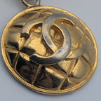 Chanel Earrings CC Logo Quilted Faux Pearl Swing Single Ear — view 2