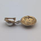 Chanel Earrings CC Logo Quilted Faux Pearl Swing Single Ear — view 6