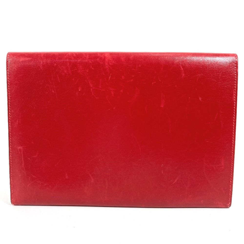 Hermes Second Bag Pochette Rio Leather Red — view 2