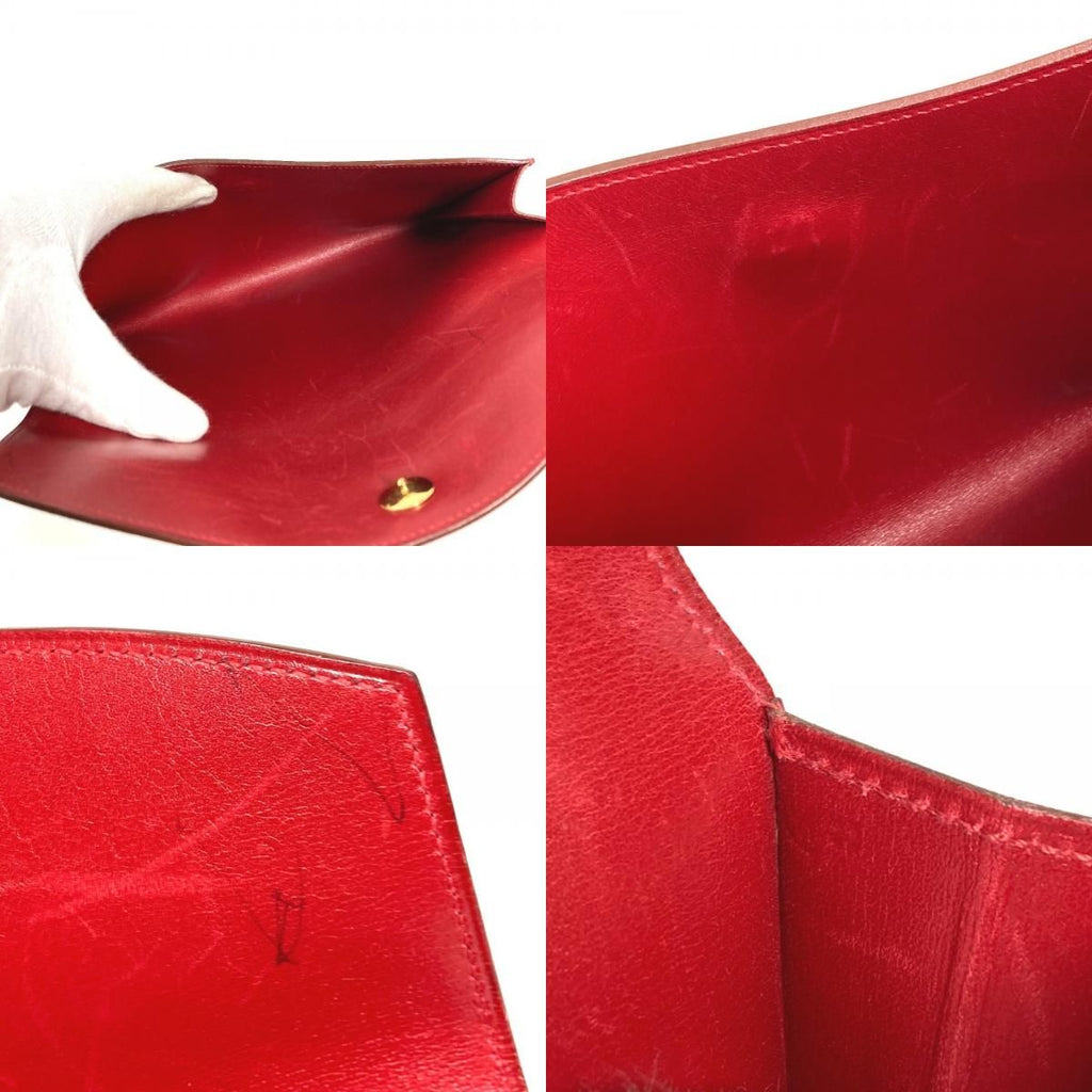 Hermes Second Bag Pochette Rio Leather Red — view 8