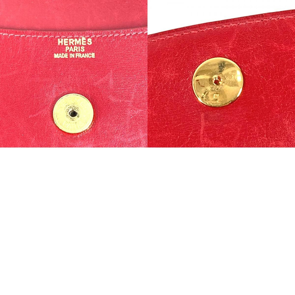 Hermes Second Bag Pochette Rio Leather Red — view 9