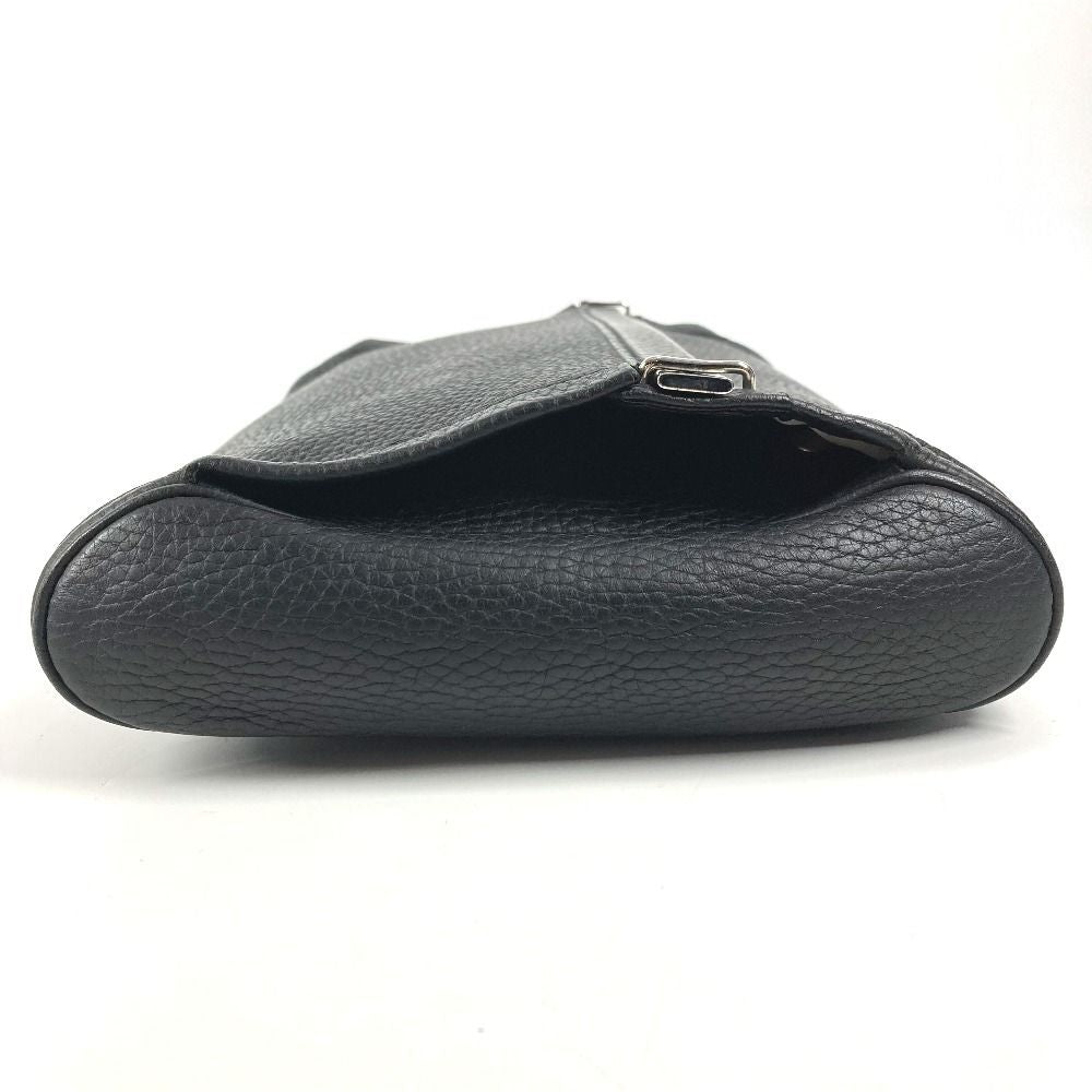 Hermes Clutch Equi Leather Black X — view 4