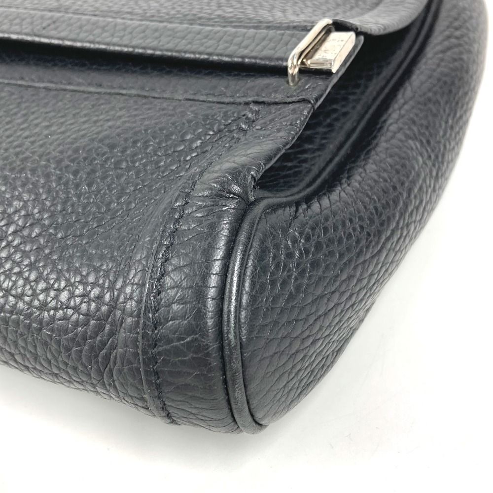Hermes Clutch Equi Leather Black X — view 6