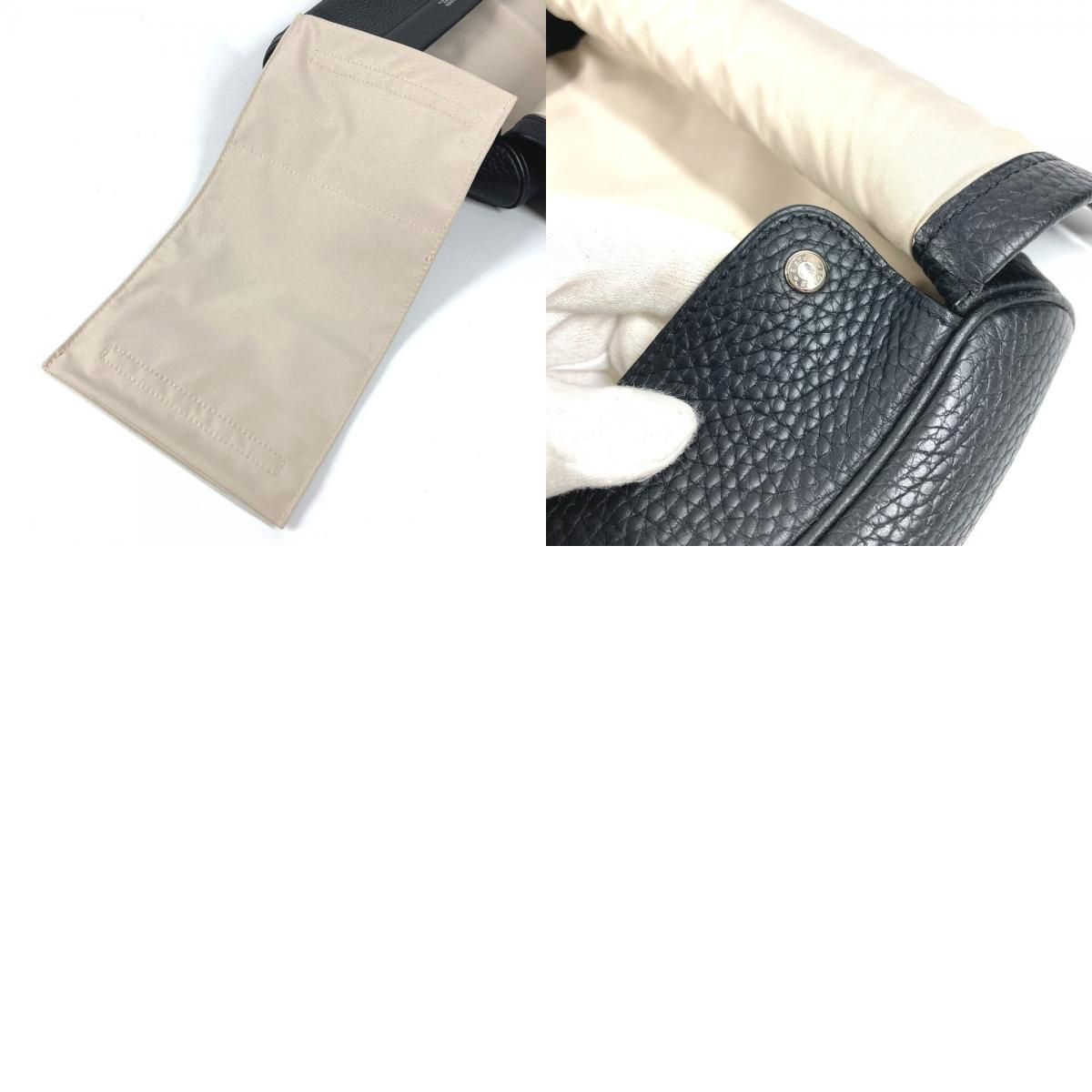 Hermes Clutch Equi Leather Black X — view 9