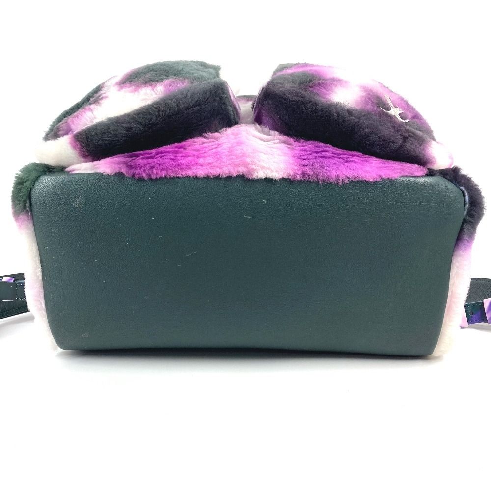 Louis Vuitton Backpack Multi Pocket Fur Purple X Black White — view 5