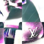 Louis Vuitton Backpack Multi Pocket Fur Purple X Black White — view 7