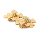 Chanel Earrings CC Logo Cross Metal — view 2
