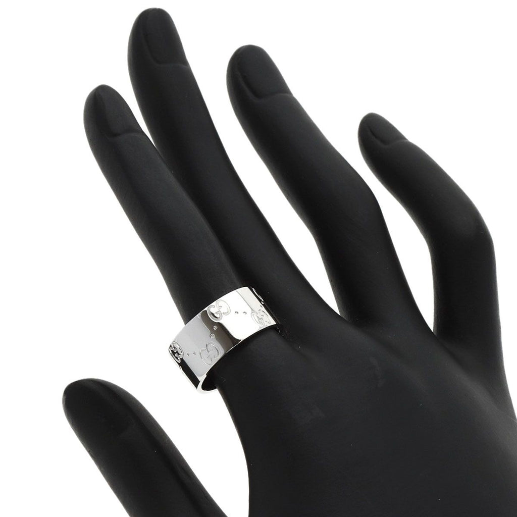 Gucci Icon Wide Ring 18K White Gold
