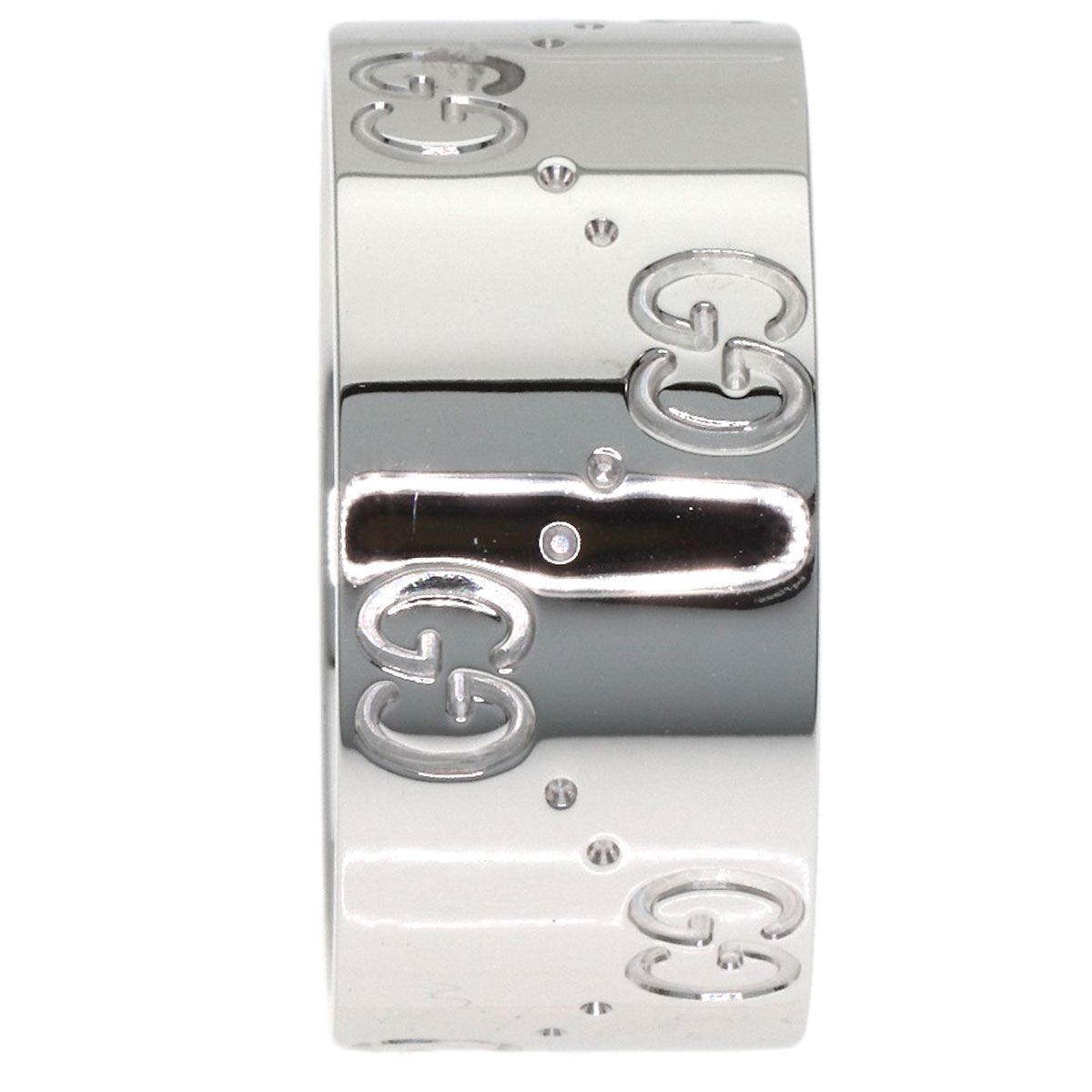 Gucci Icon Wide Ring 18K White Gold — view 4