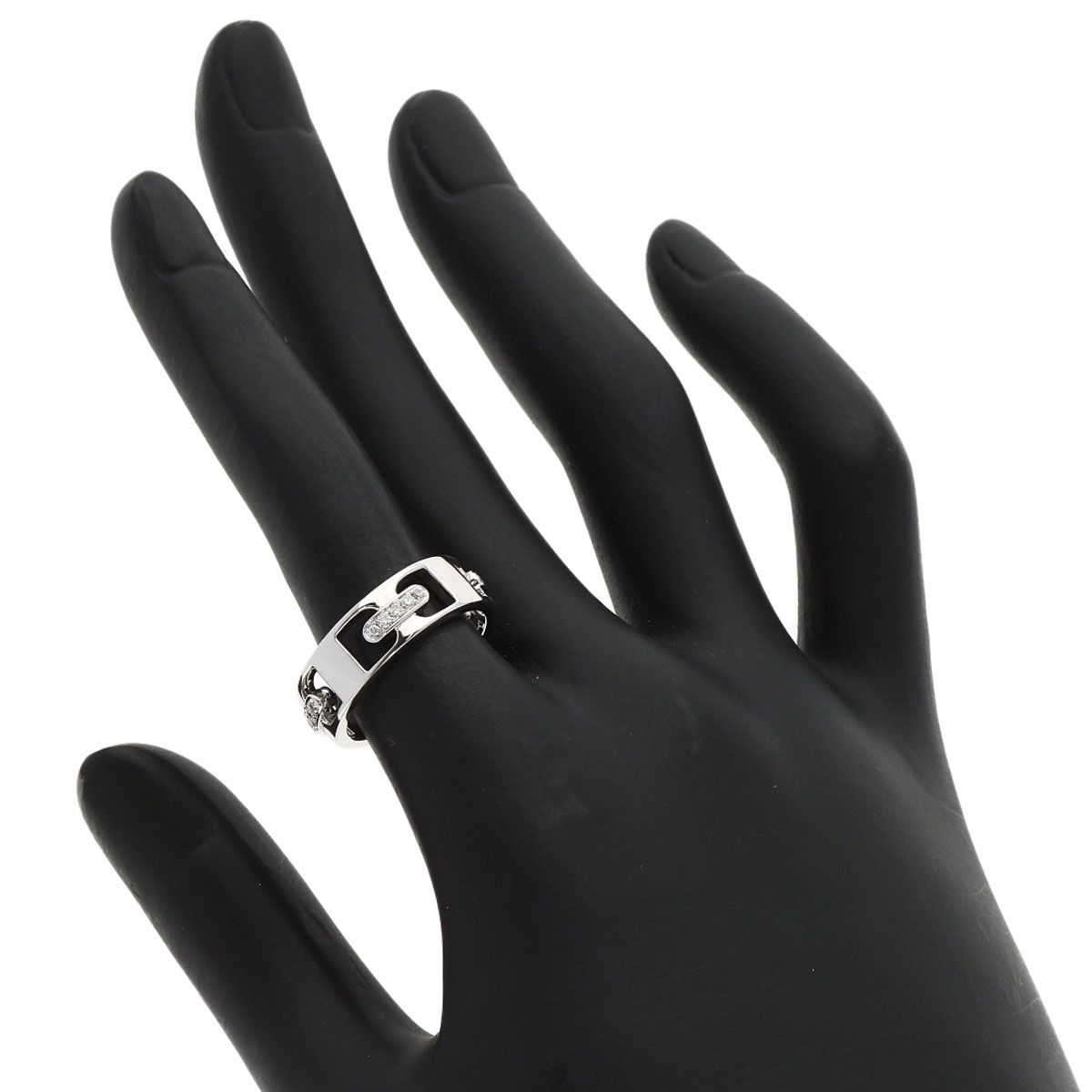 Celine Diamond Ring 18K White Gold — view 6
