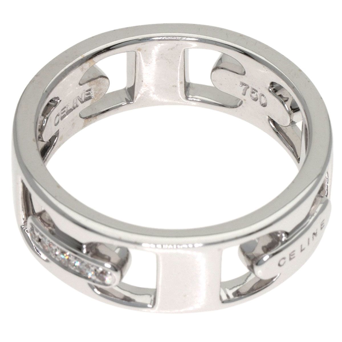 Celine Diamond Ring 18K White Gold — view 5