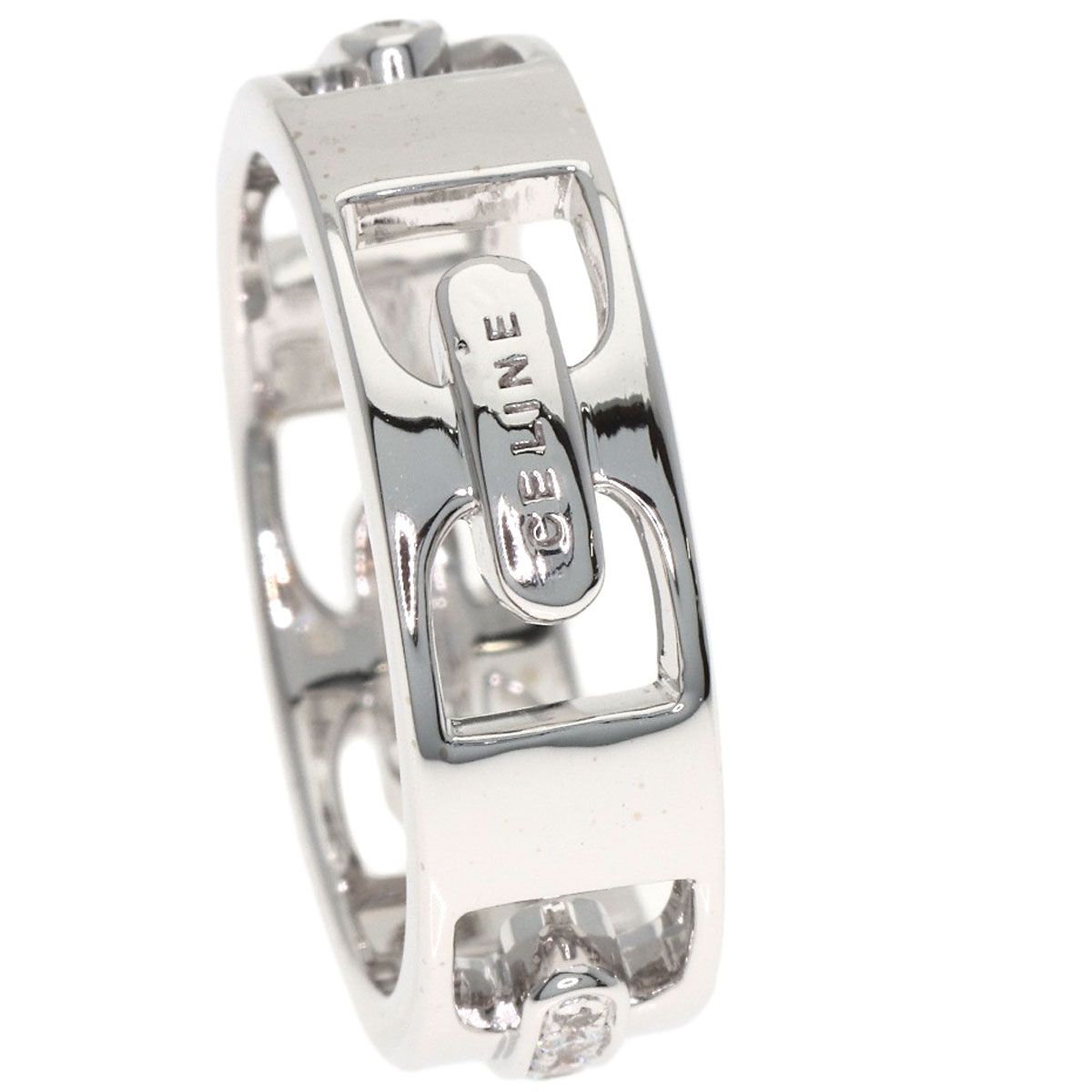 Celine Diamond Ring 18K White Gold — view 8