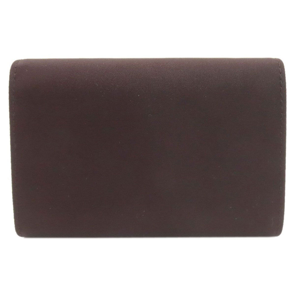 Prada Logo Bifold Wallet Dark Brown — view 2