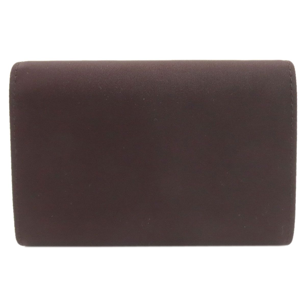 Prada Logo Bifold Wallet Dark Brown — view 2