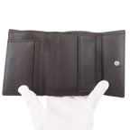 Prada Logo Bifold Wallet Dark Brown — view 4