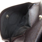Prada Logo Bifold Wallet Dark Brown — view 5
