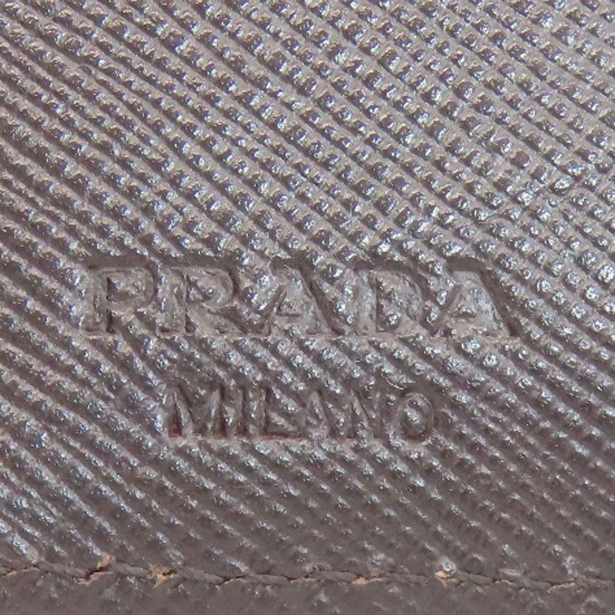 Prada Logo Bifold Wallet Dark Brown — view 7